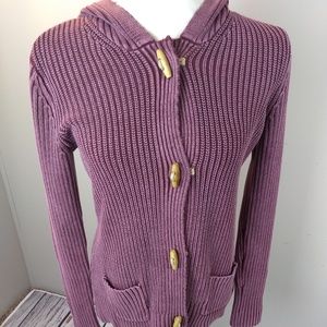 Ruff Hewn burgandy heavy weight cardigan size PM